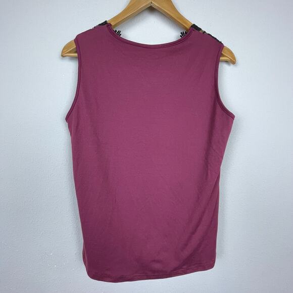 Whimsigoth Festival Top Maroon Size S Keyhole Neckline Gothic Boho Witchy - Picture 6 of 6